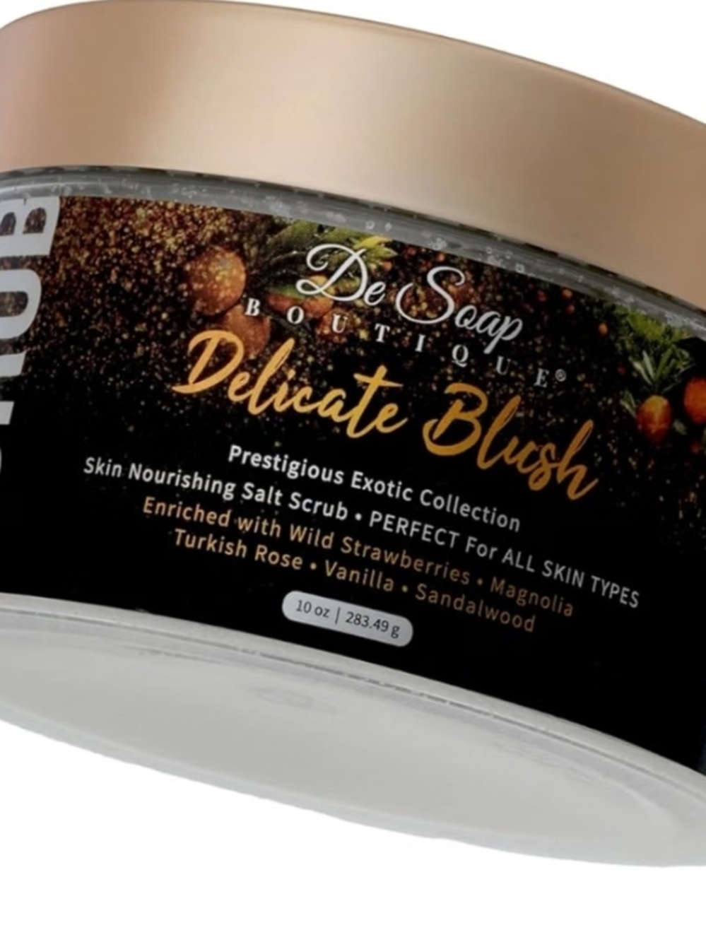 De Soap Women's Delicate Blush Skin Nourishing Body Salt Scrub